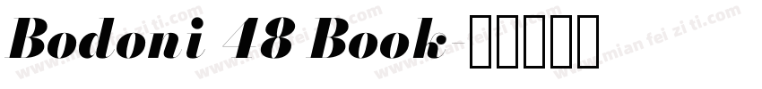 Bodoni 48 Book字体转换